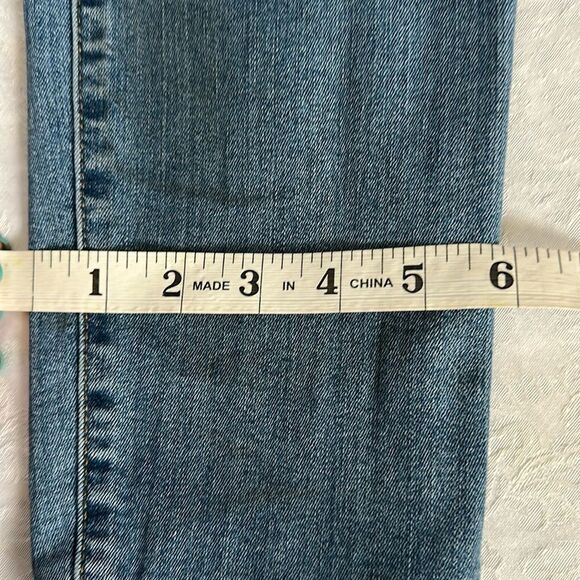Universal Threads Blue High Rise Skinny Fit Jeans Stretch Size 14/32R - Picture 7 of 11